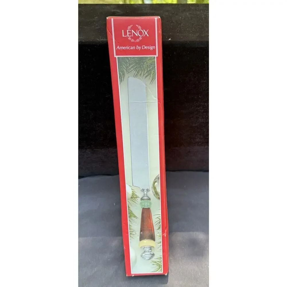 Lenox Holiday Gatherings Cake Knife Stainless New in Box -46D